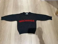 美品 MIKIHOUSE ダークグレー セーター 100cm