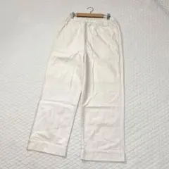 ＊美品 クラウドナイン【M-L】コットンワイドパンツ ウエストゴム シンプル