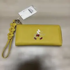 ディズニー　ミッキー  財布　アコモデ　accommode アコモデ ACCOMODE 本革財布 ミニ財布 ミッキーマウス コンパクトの