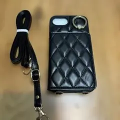 ブラックキルティングiPhoneケース