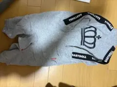 BABYDOLL グレー ロンパース 王冠ロゴ