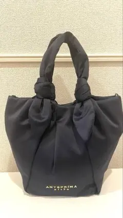 【未使用品】アンテプリマ ミスト トートバッグ ネイビー×裏地ピンク