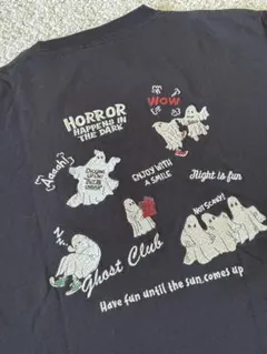 POWER TO THE PEOPLE おばけプリント　Tシャツ　黒　ゴーストのサムネイル