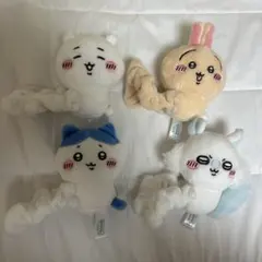 ちいかわ シュシュ 4個セット ハチワレ うさぎ モモンガ
