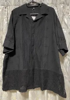チャイハネ☆レシフリメンズシャツ ブラックのサムネイル