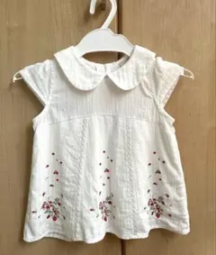 petit main 刺繍入りブラウス90cm