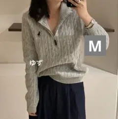 【人気】POLO RALPH LAUREN：ハーフジップニット　セーター