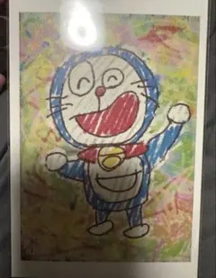 映画ドラえもん　のび太の絵世界物語　ポストカード　へたっぴドラ　未来デパート