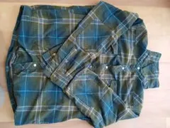 L.L.Bean 長袖シャツ 青緑チェック