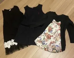 130 きちんと見えワンピース３点