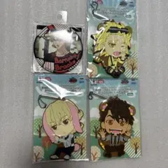 TIGER&BUNNY ラバーキーホルダー 4個セット バーナビー 虎徹