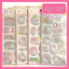 サンリオ正規品 ボンボンドロップシール ウォーターシール4枚キティ マイメロ