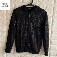 未使用　CECIL Mc BEE スパンコール　パーカー　Fサイズ