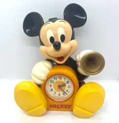 【中古動作品】ディズニーミッキーマウス 置き時計 レトロ ヴィンテージ 電池付き