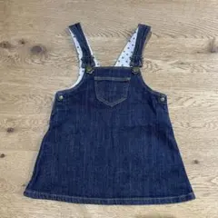 プチバトー　デニム　ジャンパースカート　6m 67