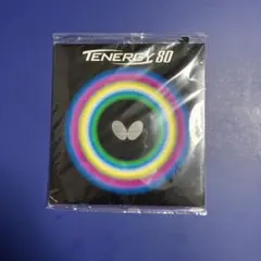 【卓球（新品）】バタフライTENERGY 80 ブラック 2.1mm（特厚）