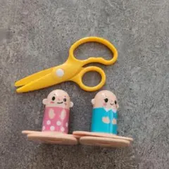 知育玩具　はさみのおけいこ　お米の粘土　ねんど遊び