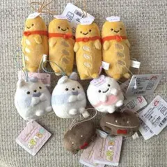 すみっコぐらし あつまるんです　いろんななかま ゴムひも付きマスコット　9個