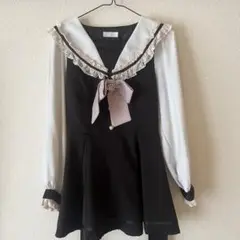 LIZLISA セーラーカラーセットアップ ブラック