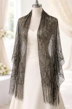 【定価8000円】ラメ入り大判ストール 結婚式 パーティー用