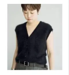 プラージュPlage / Fur ベスト ブラック