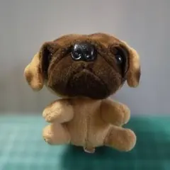 パグ ぬいぐるみ キーホルダー付き