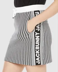 美品】ジャックバニー ラミネートツイルスカートインナー付き シルバー