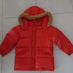 ダブルB 袖にポケットとワッペンダウンジャケット ジャンパー 110