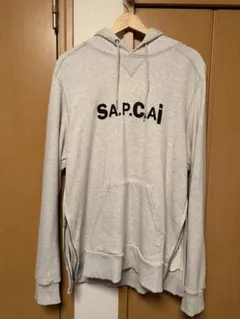 sacai A.P.C. コラボパーカー　グレー　Lサイズ