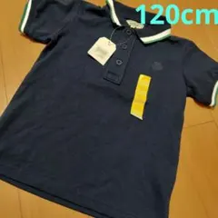 120cm ポロシャツ半袖 タグ付 ネイビー