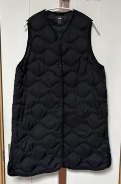ユニクロ　ウルトラライトダウン　ロングベスト　ブラックXL