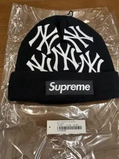 Supreme ニューヨーク・ヤンキース ビーニー⭐︎美品 Supreme シュプリーム 21FW New York Yankees New Era Box Logo