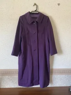 紫色 ロングコート　中古
