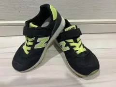 new balance 373 スニーカー 黒/黄緑