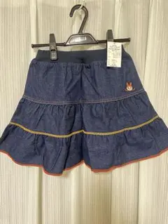 子供用デニムスカート　新品　インナープレス
