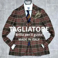 ✨早い物勝ち‼️✨TAGLIATORE チェック柄 テーラードジャケット Brilla per il gusto（ブリッラ ペル イル グスト）【別注