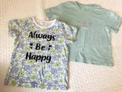 ポケモン 花柄　ブルー系　Tシャツ 110cm ミントグリーン 2枚セット