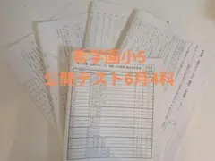 希学園公開テスト小5、6月4科のサムネイル
