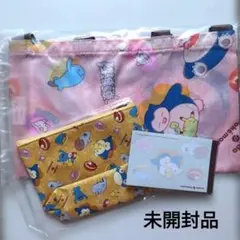 【新品】ポケモン×ミスドコラボ　エコバッグ、ポーチ、メモセット