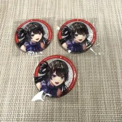 にじさんじ 8周年 グリッター缶バッジ　月ノ美兎 3個