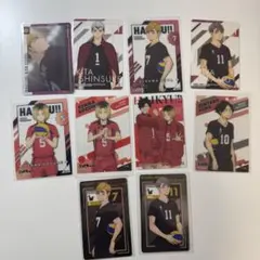 ハイキュー!! 音駒 白鳥沢 稲荷崎カード29枚、シール7枚 まとめ売り