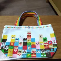 【アンパンマン】ブロック柄　トートバッグ