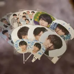 Snow Man 渡辺翔太 うちわ セット　うちわカバーあり おまけ