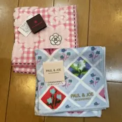 PAUL & JOE 花柄タオルハンカチ CLATHAS 2枚セット
