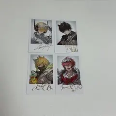 にじさんじチェキ風カード デビュー緋八マナ 赤城ウェン 佐伯イッテツ 宇佐美リト