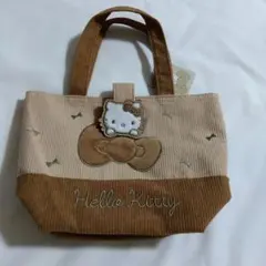 大人気　Hello Kitty コーデュロイ 　トートバッグ