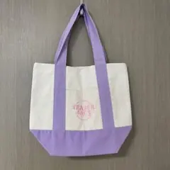 TRADER JOE'S MINI PASTEL CANVAS TOTE BAG