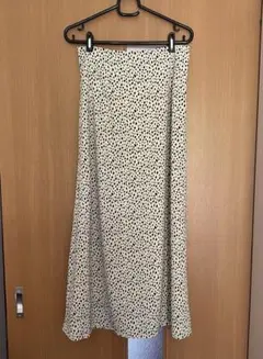 レディース ヒョウ柄 ロングスカート フレア