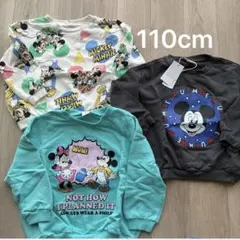 新品あり　110cm littc ディズニー　disney 裏毛トレーナー