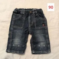 ミキハウス　タブルビー　DOUBLE.デニムショートパンツ 90サイズ